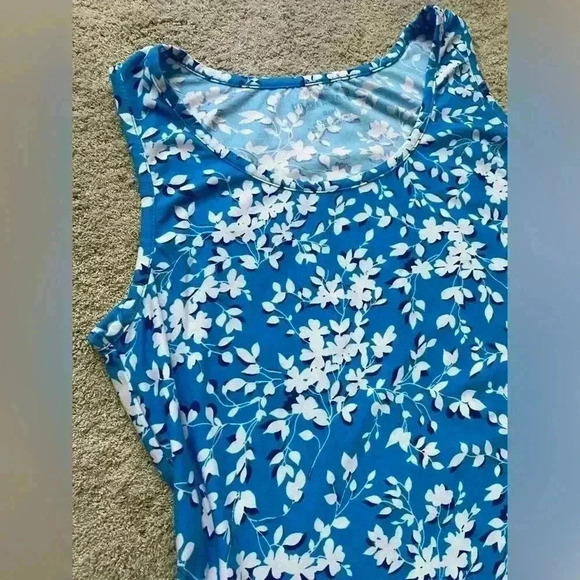 Draper James Floral Ruffled Lounge Dress Size S/M - Picture 4 of 7